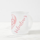 Personalisierte Valentinstag-Tasse Mattglastasse (VorderseiteRechts)
