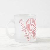 Personalisierte Valentinstag-Tasse Mattglastasse (Links)