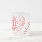 Personalisierte Valentinstag-Tasse Mattglastasse (Mittel)