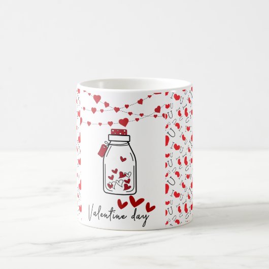 Personalisierte Valentinstag-Tasse | Romantisches Kaffeetasse (Mittel)