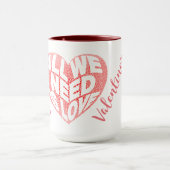 Personalisierte Valentinstag-Tasse Tasse (Zentrum)