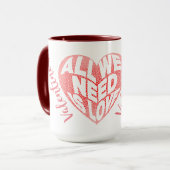 Personalisierte Valentinstag-Tasse Tasse (Vorderseite Links)
