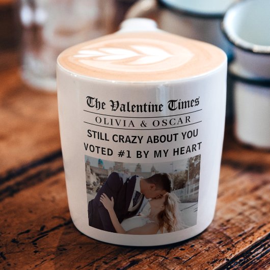 Personalisierte Valentinstag-Zeitung  Espressotasse