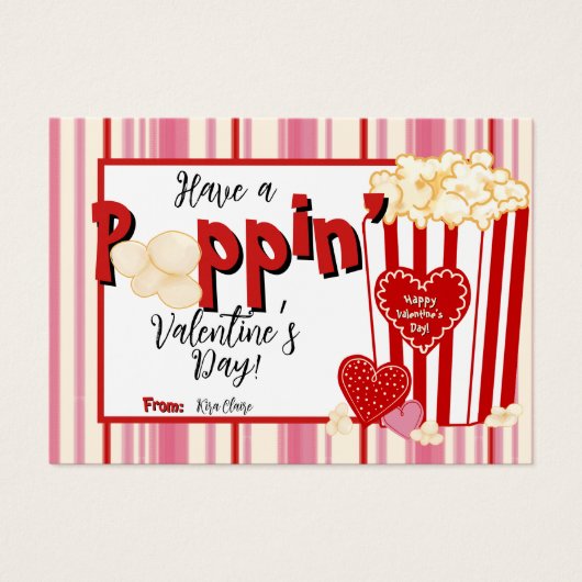 Personalisierte Valentintagskarte (Vorderseite)