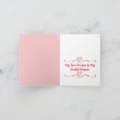 Personalisierte Valentintagskarte Dankeskarte (Innenseite)