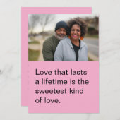 Personalisierte Valentintagskarte Feiertagskarte (Vorne/Hinten)