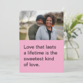 Personalisierte Valentintagskarte Feiertagskarte (Stehend Vorderseite)