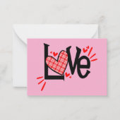 Personalisierte Valentintagskarte für Kinder Mitteilungskarte (Vorderseite)