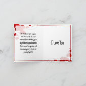 Personalisierte Valentintagskarten Dankeskarte (Innenseite)