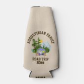 Personalisierte Van Life Family Road Flaschenkühler (Vorderseite)