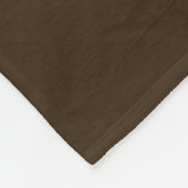 Personalisierte Varsity Brown Monogramm Fleecedecke (Ecke)