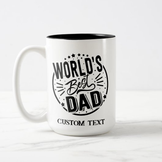 PERSONALISIERTE VATER DAY TASSE (Links)