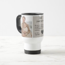 Personalisierte Vater Definition Foto Tragen Mug Reisebecher
