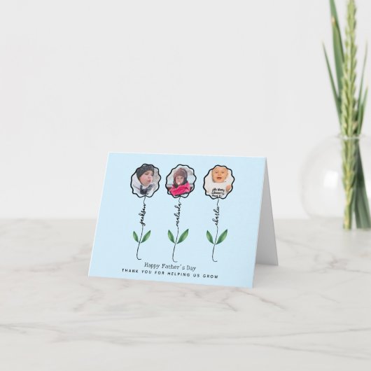 Personalisierte Väter Garten Foto Geschenk für Kin Karte (Vorderseite)