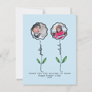 Personalisierte Väter Garten Foto Geschenk für Kin Postkarte