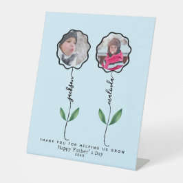 Personalisierte Väter Garten Foto Geschenk für Kin Sockelschild