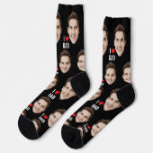 Personalisierte Vater Mama Socken mit benutzerdefi (Linkes Detail)