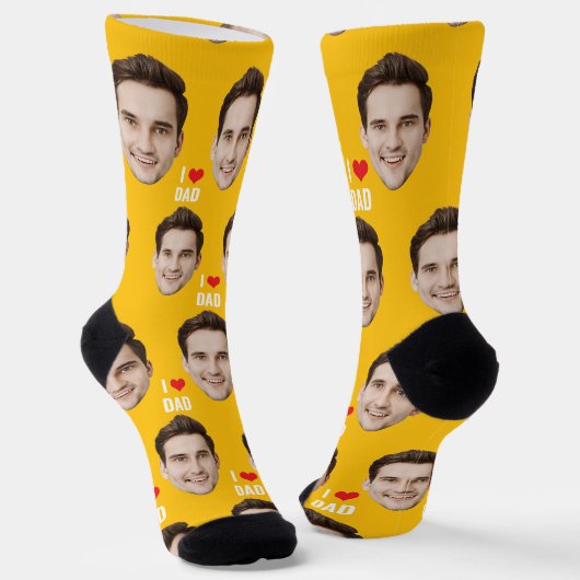 Personalisierte Vater Mama Socken mit benutzerdefi (Gewinkelt)
