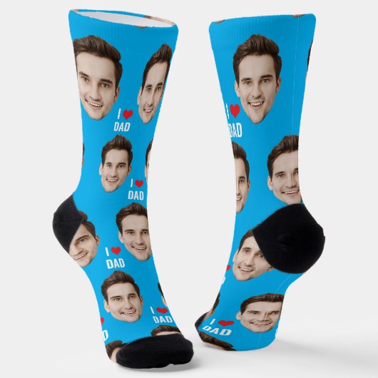 Personalisierte Vater Mama Socken mit benutzerdefi (Gewinkelt)
