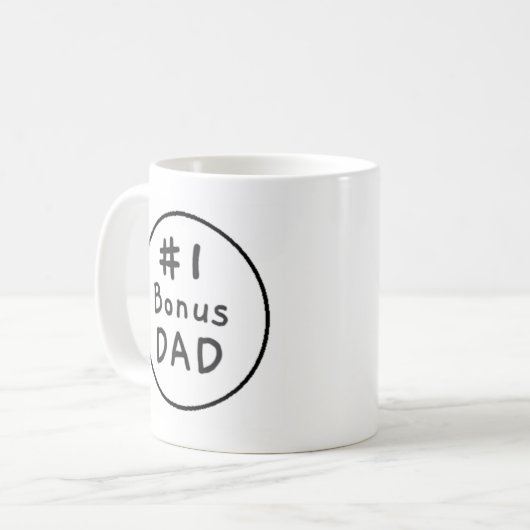 Personalisierte Vater-Tasse der Prämien-#1 Kaffeetasse (Vorderseite Links)