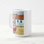 Personalisierte Vaters LieblingsTasse | Beach Hous Kaffeetasse (Vorderseite Links)