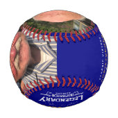 Personalisierte Vatertag Geschenk Monogram Legenda Baseball (Rückseite)