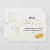 Personalisierte Vatertagskarte Mitteilungskarte (Vorderseite)