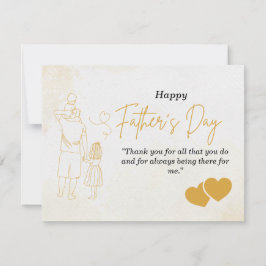 Personalisierte Vatertagskarte Mitteilungskarte