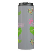 Personalisierte Vegane Flasche - Thermische Tumble (Rückseite)