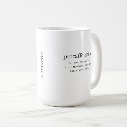 Personalisierte Verarbeitung Kaffeetasse (VorderseiteRechts)