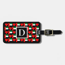 Personalisierte Vereinigte Arabische Emirate Flagg Gepäckanhänger