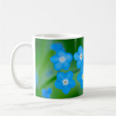 Personalisierte Vergessen-Me-Nicht-Blume Kaffeetasse (Links)