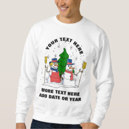 Personalisierte verheiratete Weihnachts-Kleidung Sweatshirt