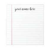 Personalisierte Verknüpfung von Notepad Notizblock (Vorderseite)