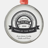 Personalisierte Verleihung des Best Vaterpreises Ornament Aus Metall (Vorne)