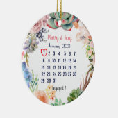 Personalisierte Verlobte Hochzeit 1 von 31 Keramik Ornament (Rechts)