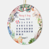 Personalisierte Verlobte Hochzeit 1 von 31 Keramik Ornament (Links)