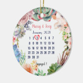 Personalisierte Verlobte Hochzeit 3 von 31 Keramik Ornament (Links)