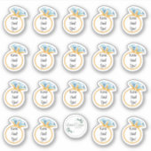 PERSONALISIERTE VERLOBUNG AUFKLEBER (Vorderseite)