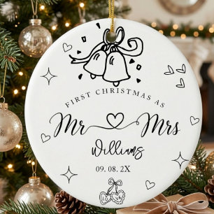 Personalisierte Verlobung Keramik Ornament