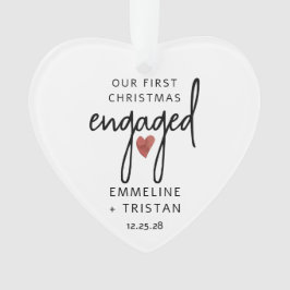 Personalisierte Verlobung Weihnachten Akrylorische Ornament