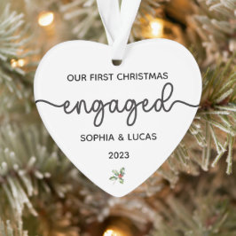 Personalisierte Verlobung Weihnachten Keepake Ornament