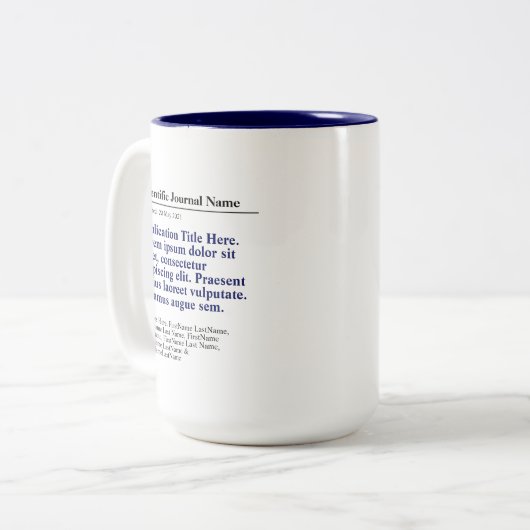 Personalisierte Veröffentlichung Zwei-Tone-Tasse 1 Zweifarbige Tasse (Vorderseite Links)