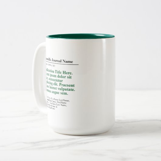 Personalisierte Veröffentlichung Zwei-Tone-Tasse 1 Zweifarbige Tasse (Vorderseite Links)