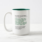 Personalisierte Veröffentlichung Zwei-Tone-Tasse 1 Zweifarbige Tasse (Links)