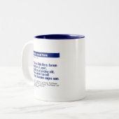 Personalisierte Veröffentlichung Zwei-Tone-Tasse - Zweifarbige Tasse (Vorderseite Links)