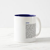 Personalisierte Veröffentlichung Zwei-Tone-Tasse - Zweifarbige Tasse (VorderseiteRechts)