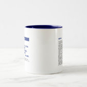 Personalisierte Veröffentlichung Zwei-Tone-Tasse - Zweifarbige Tasse (Mittel)