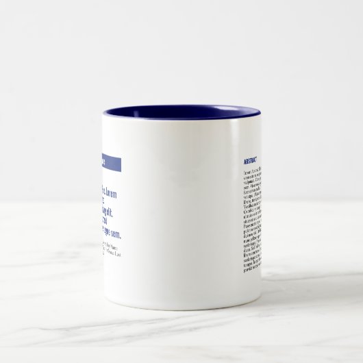 Personalisierte Veröffentlichung Zwei-Tone-Tasse - Zweifarbige Tasse (Mittel)