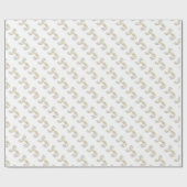 Personalisierte Verpackung des Monogramms des Geschenkpapier (Flach)